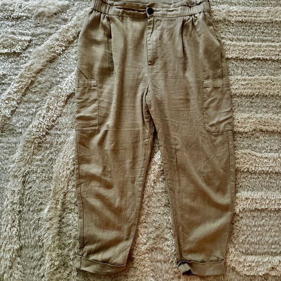 Zara Baggy Linen Pants - Picture 4 of 4